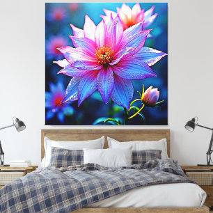 Vibrant Ethereal Bloom Artwork Canvas Print