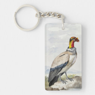 Vibrant Exotic King Vulture Wall Decor Keychain