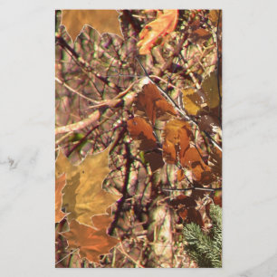 Vibrant Fall Forest Nature Camouflage Decor
