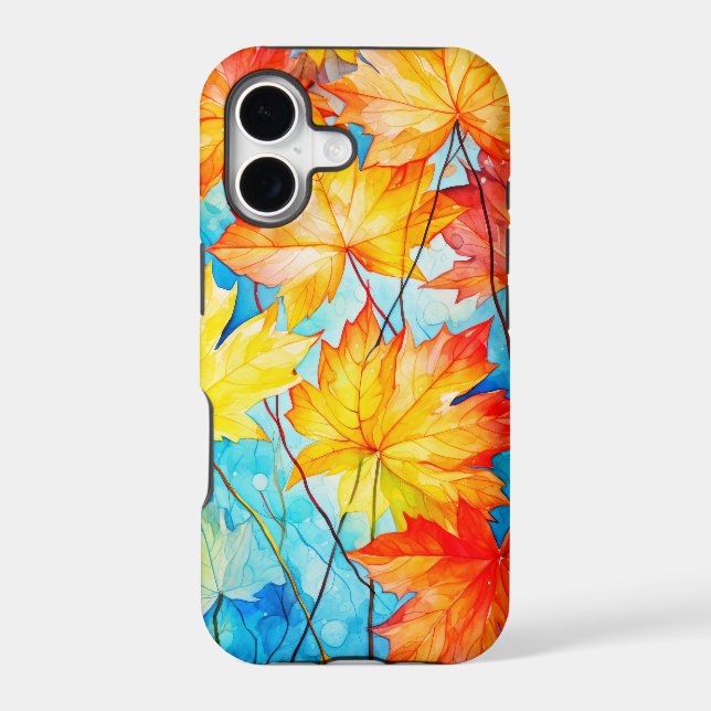 Vibrant Fallen Autumn Maple Leaves (Back)
