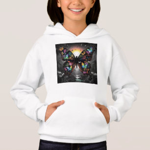 Vibrant Fantasy Butterfly Wings Jungle Sunset
