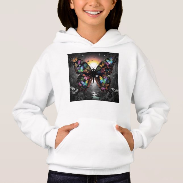 Vibrant Fantasy Butterfly Wings Jungle Sunset (Front)