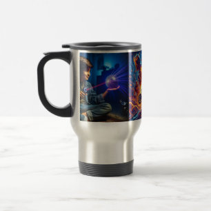 Vibrant Fantasy Digital Art for Tea TowelsMug Travel Mug