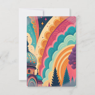 Vibrant Fantasy Thank You Card #00001 – Customize
