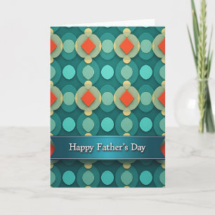 Vibrant Fathers Day Pattern Card