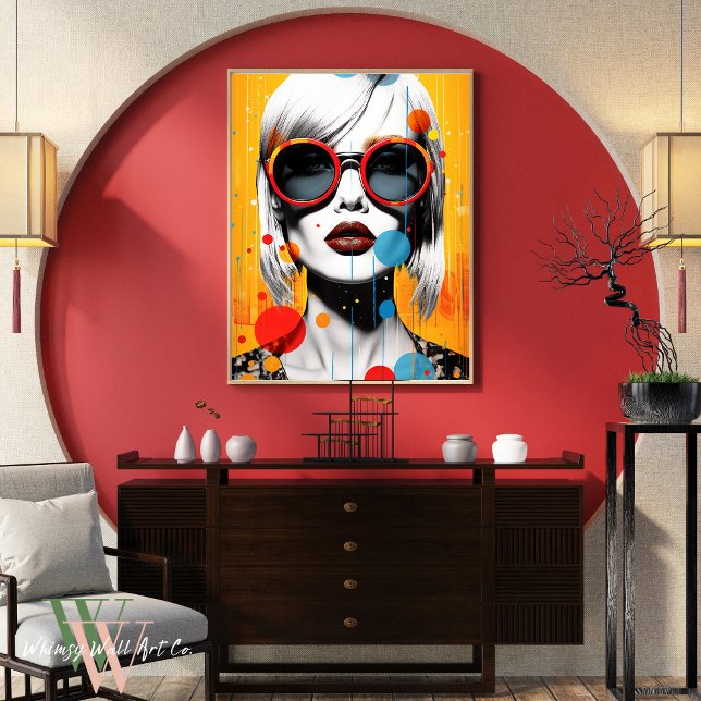 Vibrant Female Pop Art  Poster (Creator Uploaded)