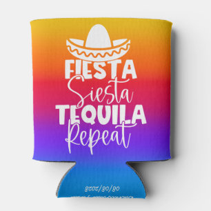 Vibrant Fiesta Bachelorette Party Custom Can Cooler