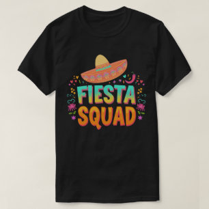 Vibrant Fiesta Squad Celebration Apparel T-Shirt