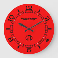 Vibrant Fire Red Dial to Personalize on a