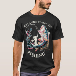 Vibrant Fishing Art Catch of the Day Angler’s T-Shirt