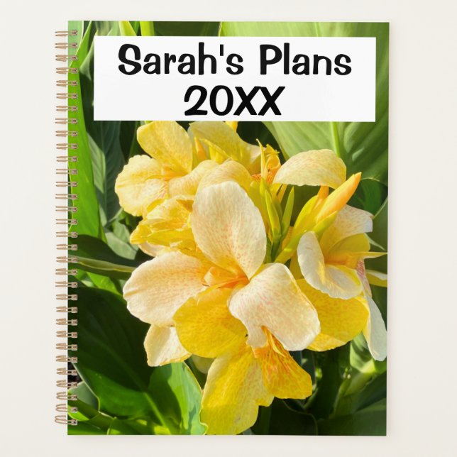 Vibrant Fleur Jaune Photographie Avec Texte Person (Devant)