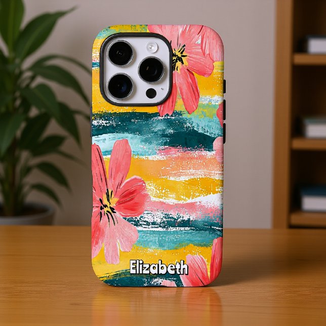 Vibrant Floral Abstract Case-Mate iPhone Case (Creator Uploaded)