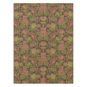 Vibrant Floral and Vintage Grape Pattern Tablecloth