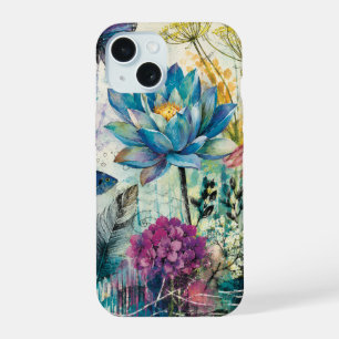 Vibrant Floral Aquatic Dream iPhone 15 Case