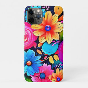 Vibrant Floral Bliss Art iPhone 11 Pro Case