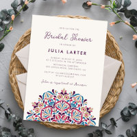 Vibrant Floral Delight Mandala Bridal Shower