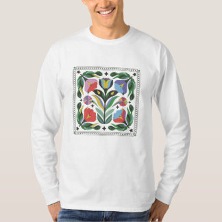 Vibrant Floral Design - Colourful Flowers & Leaves T-Shirt