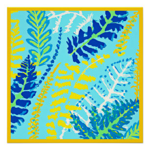 Vibrant Floral Design Poster