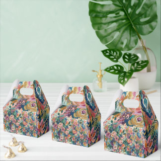 Vibrant Floral Favour Box