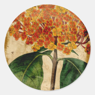 Vibrant Floral I Classic Round Sticker