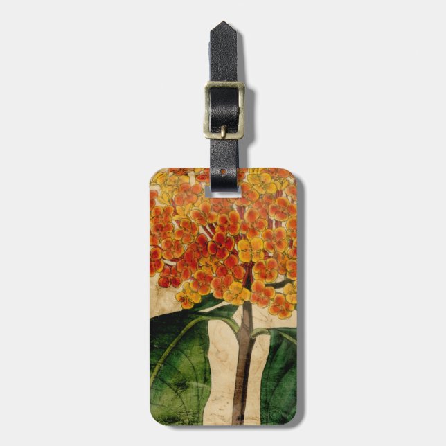 Vibrant Floral I Luggage Tag (Front Vertical)