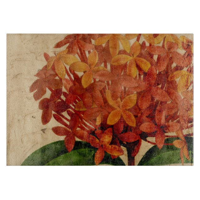 Vibrant Floral III Cutting Board (Front)