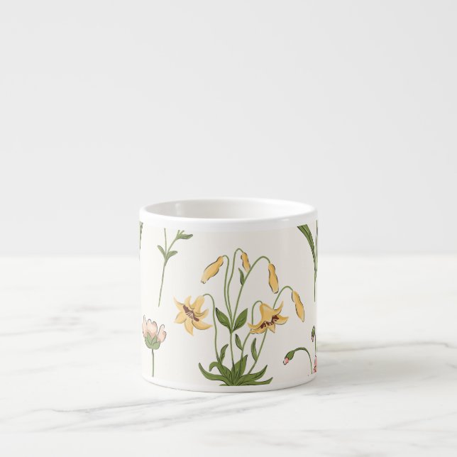 Vibrant Floral Medley Espresso Cup (Front)