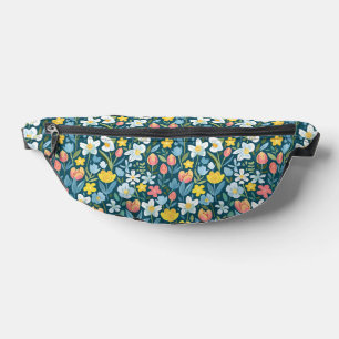 Vibrant Floral Medley Fanny Pack