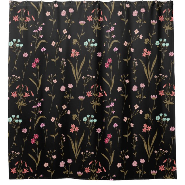 Vibrant Floral Medley On Dark Background (Front)
