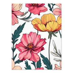 Vibrant Floral Paradise Photo Print