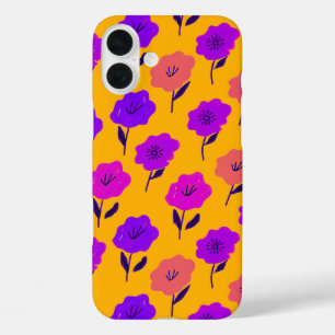 Vibrant Floral Pattern iPhone 16 Plus Case