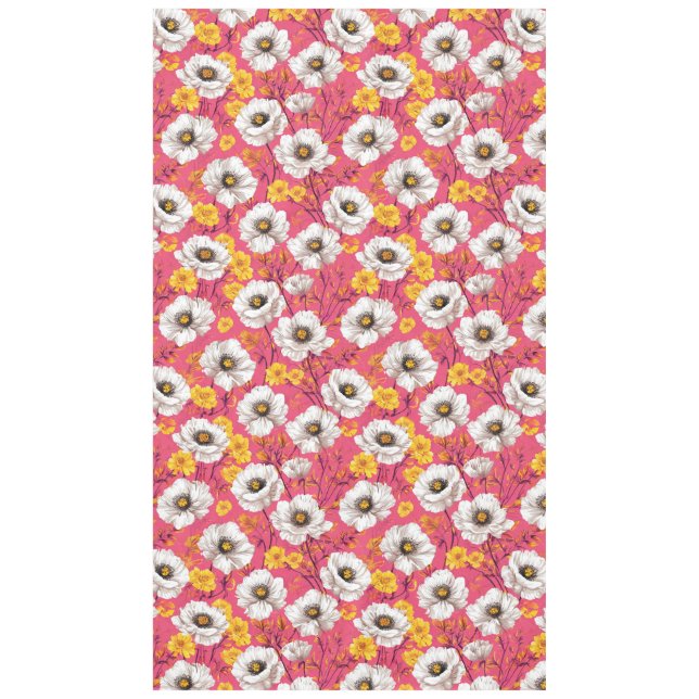 Vibrant floral pattern tablecloth (Front)