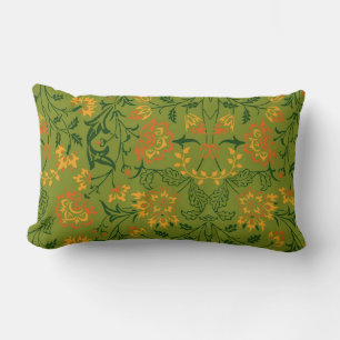  Vibrant Floral Pattern: Yellow and Orange Flowers Lumbar Pillow
