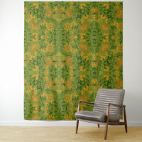  Vibrant Floral Pattern: Yellow and Orange Flowers