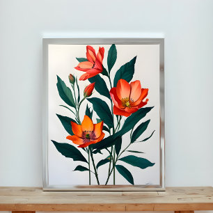 Vibrant Floral Still Life Photo Print
