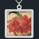 Vibrant Floral VIII Silver Plated Necklace<br><div class="desc">Floral</div>