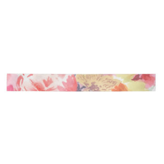 Vibrant Flower Bouquet Satin Ribbon