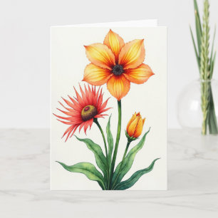 Vibrant Flower Mothers Day Card