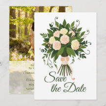 Vibrant Flowers Bridal Bouquet 5 - save the date