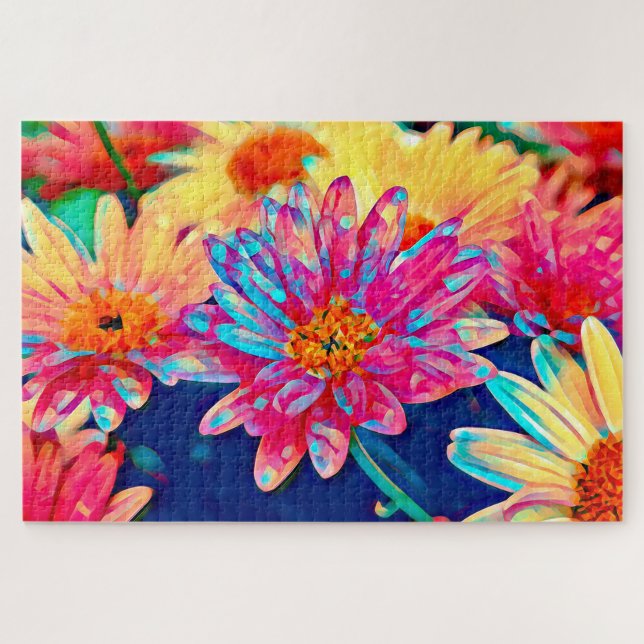 Vibrant Flowers Jigsaw Puzzle (Horizontal)