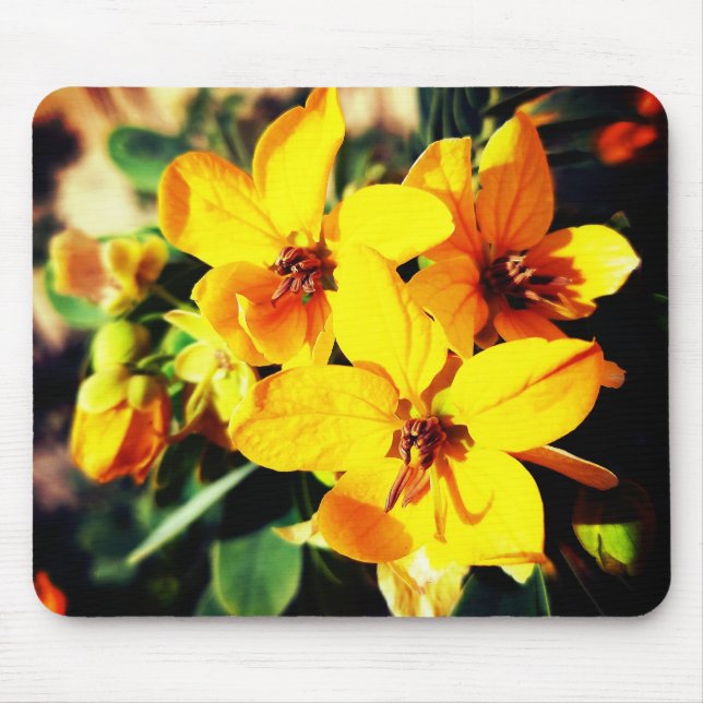 Vibrant Flowers Mouse Pad (Front)