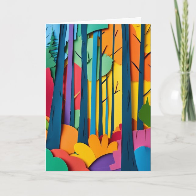 Vibrant Forest Canopy Card (Front)
