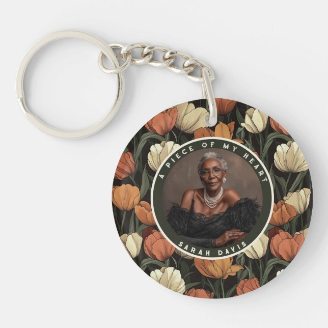 Vibrant forever memory Tulip Keychain (Front)