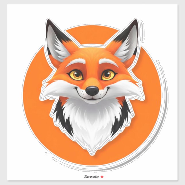 Vibrant Fox Head (Sheet)