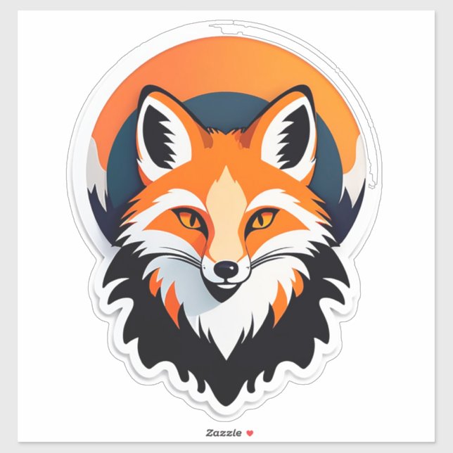 Vibrant Fox Head (Sheet)
