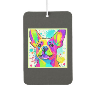 Vibrant Frenchie Bulldog Puppy Art Air Freshener