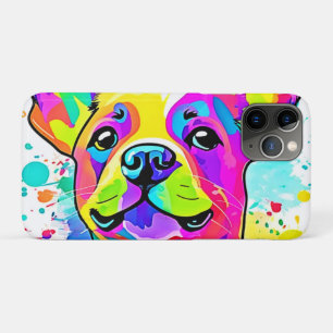 Vibrant Frenchie Bulldog Puppy Art iPhone 11 Pro Case