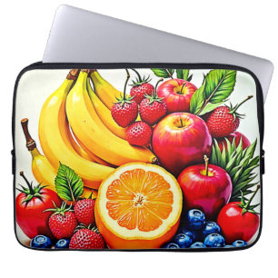 Vibrant Fresh Fruit Delight Design Laptop Sleeve