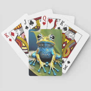 Vibrant Frog Playing Cards