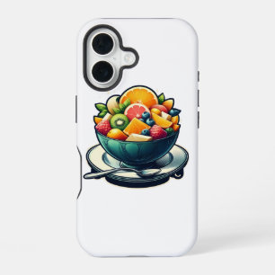 Vibrant Fruit Bowl Illustration Iphone Case